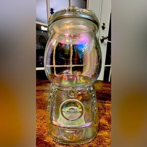 Iridescent glass gumball machine style jar for Target